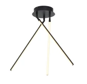 Rotil / Plafonyer Avize / Oynar Başlı 3 'lü / 80 cm / Antrasit Kasa / 3 Renk Işık / 3 Yıl Garanti - 2