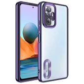 Xiaomi Redmi Note 10 Pro Kılıf Kamera Korumalı Logo Gösteren Omega Kapak kılıf - 9