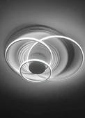 Flow / Planfonyer Avize / 40-30-20 cm / Antrasit Gövde / 3 Renk Işık / 3 Yıl Garanti - 1