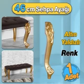 Zade Plastik Altın Gold Renk Sehpa Ayağı 46 cm 1 Adet Mobilya Zigon Çay Orta Sehpası Ayak Ayakları - 1
