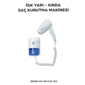 İGK YAPI - XINDA KORDONLU SAÇ KURUTMA MAKİNESİ (RCY120-18A) - 2