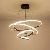 Tiran / Sarkıt Avize / 80-60-40-30 cm / Antrasit Gövde / 3 Renk Işık / 3 Yıl Garanti - 1