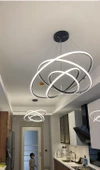Tiran / Sarkıt Avize / 80-60-40-30 cm / Antrasit Gövde / 3 Renk Işık / 3 Yıl Garanti - 3