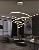 Tiran / Sarkıt Avize / 80-60-40-30 cm / Antrasit Gövde / 3 Renk Işık / 3 Yıl Garanti - 5