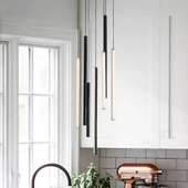 Asaf / Sarkıt Avize / 10 Çubuk / 2 mt / Antrasit Gövde / 3 Renk Işık / 3 Yıl Garanti - 4