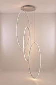 Tirilips / Sarkıt Avize / 3 Adet X 80 cm / 2 mt / Antrasit Gövde / 3 Renk Işık / 3 Yıl Garanti - 1