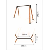 Ahşap Salıncak, Engelli ve Standart Tip Salıncak Koltuklu - 5