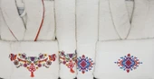 Karaca Home Chipas Offwhite Nakışlı Aile Banyo Seti - 2