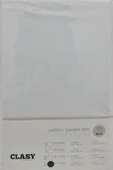 Clasy Çift Kişilik Lastikli Çarşaf Seti 180x200  V1 Beyaz - 1