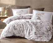 Clasy Saten Nevresim Takımı Mass Kahve thumbnail 2