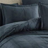 Clasy Ranforce Tek Kişilik Nevresim Takımı Unita Koyu Gri thumbnail 3