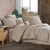 Clasy Ranforce Tek Kişilik Nevresim Takımı Unita Bej thumbnail 2