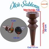 Oliva Mobilya Kanepe Koltuk Tv Ünitesi Baza Ayağı Zigon Orta Sehpası Ayak Ayakları 20 cm Ahşap Desen thumbnail 2