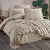 Clasy Ranforce Tek Kişilik Nevresim Takımı Unita Bej thumbnail 1