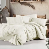 Clasy Çift Kişilik Nevresim Takımı Arakis Armürlü V5 Ekru thumbnail 3