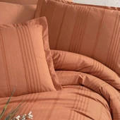 Clasy Çift Kişilik Nevresim Takımı Arakis Armürlü V2 Kiremit - 3
