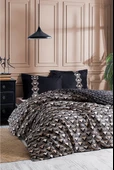 Özdilek Ouro Çift Kişilik Lastikli Fitted Çarşaf Nevresim Takımı Siyah thumbnail 2
