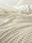 Cotton Box Çift Kişilik Ranforce Nevresim Takımı Petite Jot Bej thumbnail 4