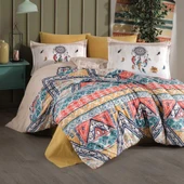 Clasy Çift Kişilik Nevresim Takımı Boho Bej - 1