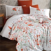 Clasy Tek Kişilik Nevresim Takımı Elyese Kiremit thumbnail 2