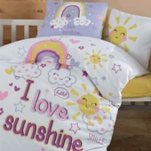 Clasy Bebek Nevresim Takımı Sun Love Sarı - 3