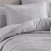 Clasy Ranforce Tek Kişilik Nevresim Takımı Unita Açık Gri thumbnail 6