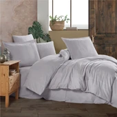 Clasy Ranforce Tek Kişilik Nevresim Takımı Unita Açık Gri thumbnail 4