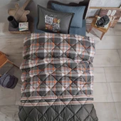 Clasy Tek Kişilik Genç Uyku Seti Rock In Roll Gri - 1