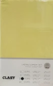 Clasy Çift Kişilik Lastikli Çarşaf Seti 160x200 Sarı V1 - 1