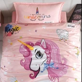 Clasy Tek Kişilik Genç Nevresim Takımı Pink Dreams Pudra - 3