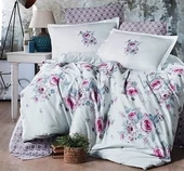 Clasy Çift Kişilik Pamuk Saten Uyku Seti Goya Mint - 1