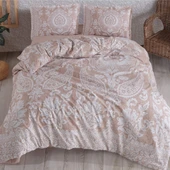 Clasy Çift Kişilik Nevresim Takımı Ventana Bej thumbnail 1