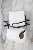 MultiStore Yapışkanlı Yedekli Tuvalet Kağıtlığı Wc Kağıtlık Tutucu Askısı Mat Siyah - 1