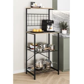 Eportatif Çok Amaçlı Dolap Mutfak Bango Masa Dar Füme 1438 - 1