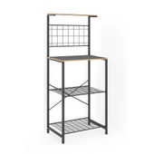 Eportatif Çok Amaçlı Dolap Mutfak Bango Masa Dar Füme 1438 - 4