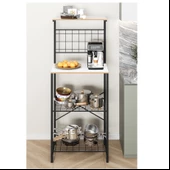 Eportatif Çok Amaçlı Dolap Mutfak Bango Masa Dar Beyaz 1437 - 2