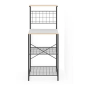 Eportatif Çok Amaçlı Dolap Mutfak Bango Masa Dar Beyaz 1437 - 5