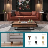 Oliva Mobilya Kanepe Koltuk Tv Ünitesi Baza Ayağı Zigon Orta Sehpası Ayak Ayakları Ahşap Desen 17 cm thumbnail 6