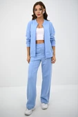 Kadın Bol Paça Fermuarlı Eşofman Takımı 4144-25 thumbnail 8