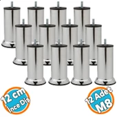 Mobilya Yükseltici Kanepe Baza Koltuk Destek Ayağı M8 Civata İnce Diş Krom Ayak 12 cm (12 ADET) thumbnail 1