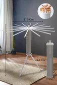 House Plus Hely Açılıp Kapanabilir 360° Dönebilen Kurutmalık Askısı Gri – KRT57058-1 - 5