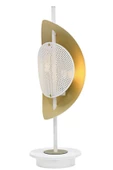 Beyaz/Sarı yaldız Boyalı Masa Lambası PLC-1202-M-BBY - 1