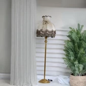 Klasik Lambader Altın Ayak Vizon Başlık 170cm. - 1