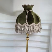 Klasik Lambader Altın Ayak Yeşil Başlık 170cm. - 2