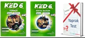 Çalışkan 6.Sınıf KED Türkçe + Sosyal Bilgiler + Yaprak Test Hediye - 1