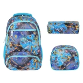 Relaxion Mavi Transformers Desenli Üçlü Okul Seti 8650-4 thumbnail 1