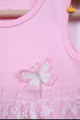 Babyhola %100 Pamuk Kız Bebek Tek Kat Elbise Atlet Badi 3528 - 11