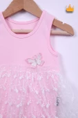 Babyhola %100 Pamuk Kız Bebek Tek Kat Elbise Atlet Badi 3528 - 10