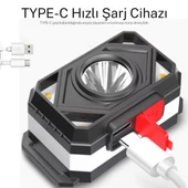 su geçirmez 7 farklı ışık moduna sahip 800 mah lityum pilli kafa  feneri - 2