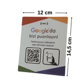 NFC ve QR Kodlu Google Yorum Masa Standı TASARIM 122 - 2